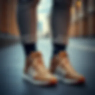 A sophisticated pairing of Adidas boots with casual wear