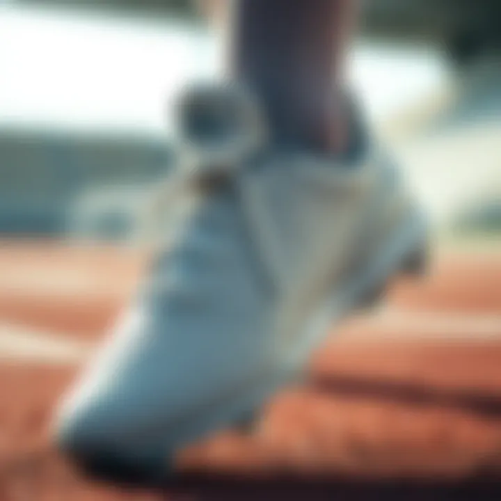 Close-up detail of Adidas boots showcasing innovative design