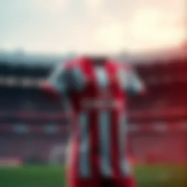 Arsenal home jersey design showcasing club colors