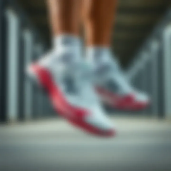 Performance Excellence in Action Athlete showcasing performance in New Balance tennis shoes