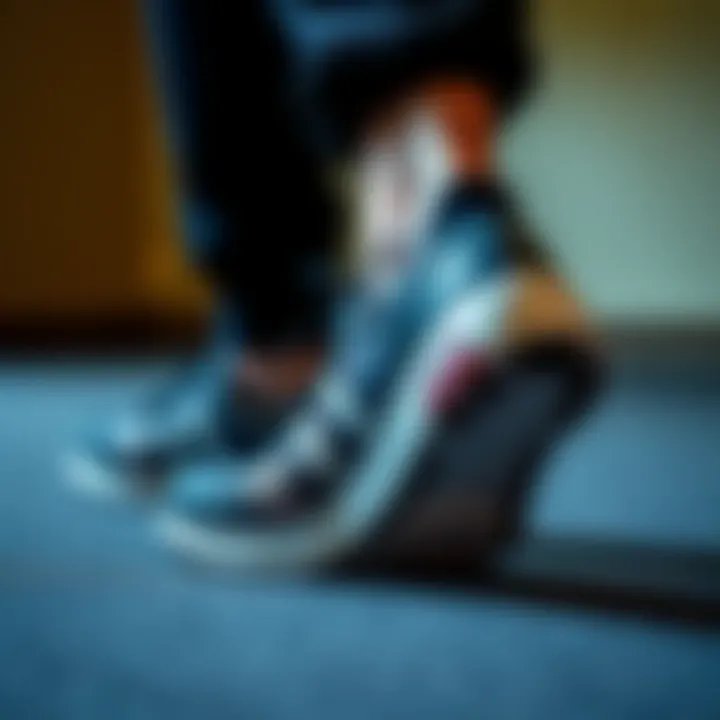 Visual guide for selecting proper footwear for foot pronation.