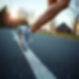 Illustration depicting foot pronation during running.