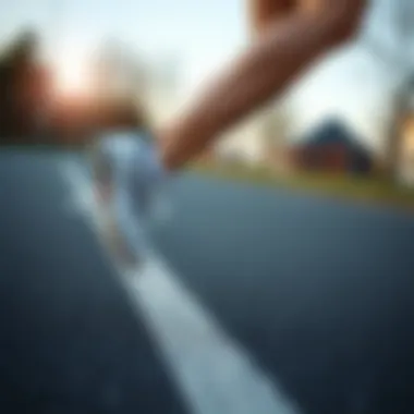 Illustration depicting foot pronation during running.