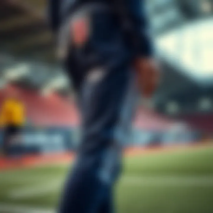 Trendy Fenerbahçe tracksuit bottoms in sports setting