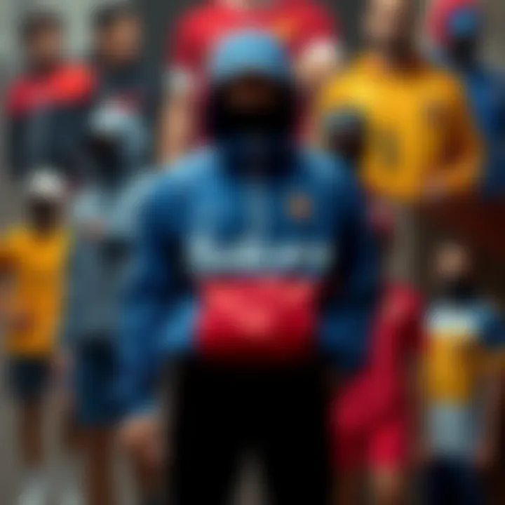 Diversity in Sports Apparel Design Collage of various sports outfits emphasizing design diversity