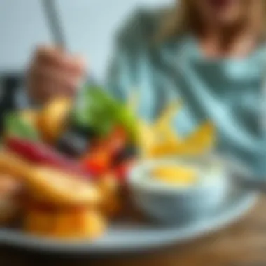 A balanced meal highlighting glucose-containing foods