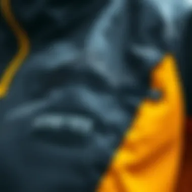 Close-up of Gore-Tex fabric showcasing breathability