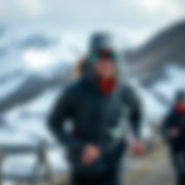 An outdoor athlete wearing Jordan Polar gear, embodying performance and comfort during activity.