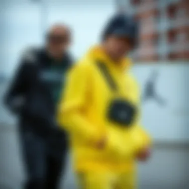 A well-coordinated outfit featuring Jordan Polar accessories, highlighting versatility in sportswear.