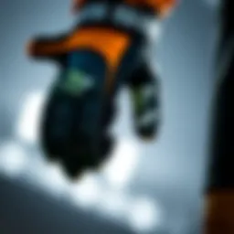 Close-up of goalkeeper wrist protection gear