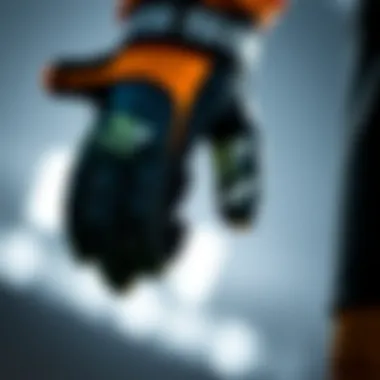 Close-up of goalkeeper wrist protection gear