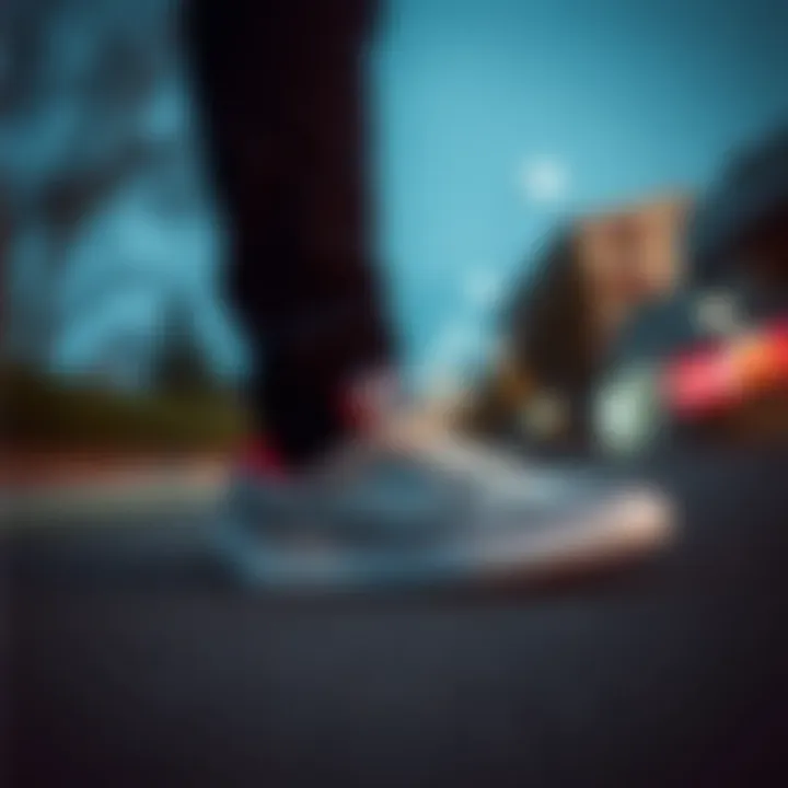 Lifestyle setting featuring Letoons sneakers in everyday use