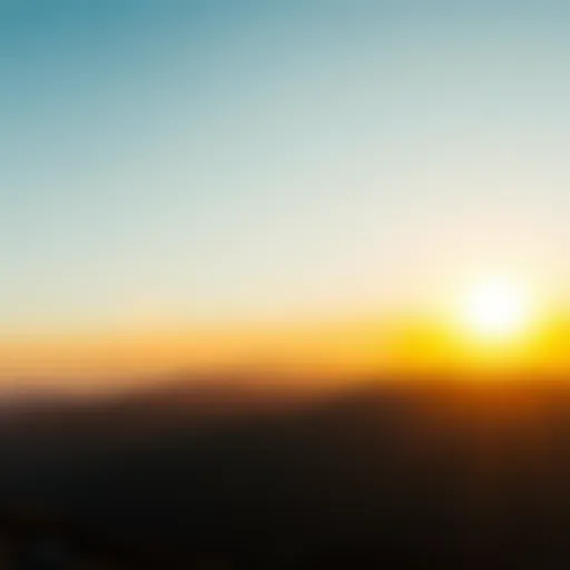 A breathtaking mountain view at sunrise