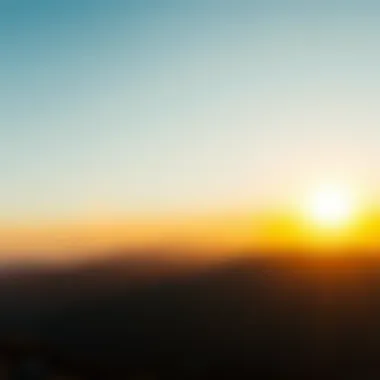 Majestic Sunrise Over Mountain Peaks A breathtaking mountain view at sunrise