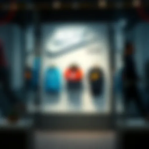 Dynamic Nike sportswear display