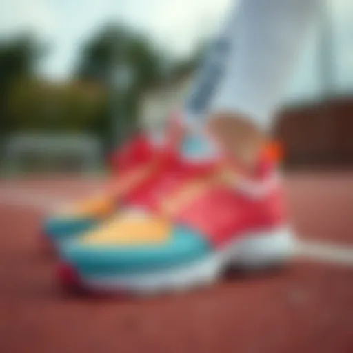 Vibrant Designs for Young Athletes Colorful Nike shoes designed for girls