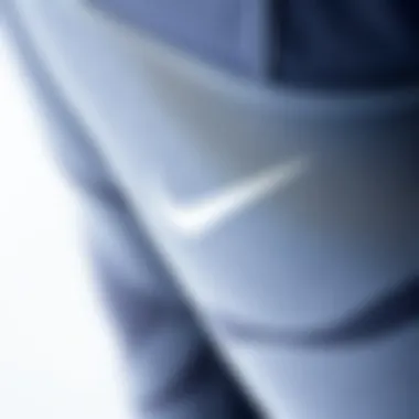 Quality Matters: Close-up of Nike Leggings Fabric Close-up of Nike leggings fabric showcasing quality and texture