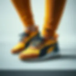 Showcasing the sleek design of Puma ST Runner sneakers from different angles.