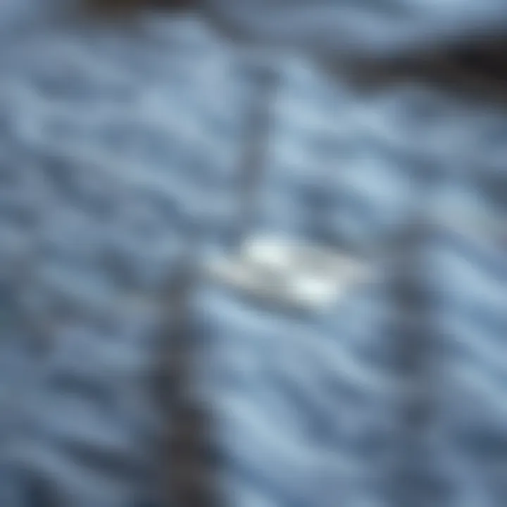 Close-up of fabric texture of Skechers sweatshirt