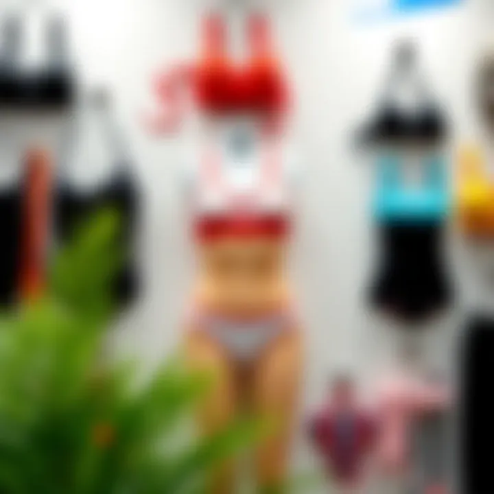 Trendy Speedo swimwear on display