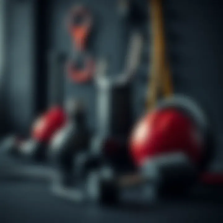 A collection of essential fitness equipment arranged aesthetically.