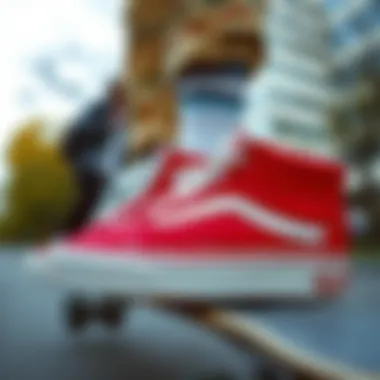 Cultural Impact in Skateboarding An artistic representation highlighting the cultural impact of Vans Old School in skateboarding